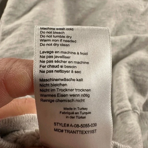 Anine Bing Ramona Sweatshirt Womens XS Gray Brigitte Bardot Terry O'Neill - Picture 8 of 9